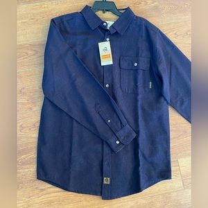 Legendary Whitetails Navy Flannel Button Down NWT